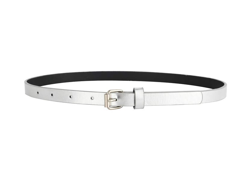 INSIGHTER Belts for Girls 3 Pack Little Toddler Teen Kids Belt Girls Fashion PU Leather Patent Belt Black/Silver/Rainbow X-Small - Image 5